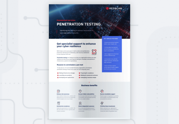 Penetration testing datasheet