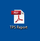 Shot of PDF icon