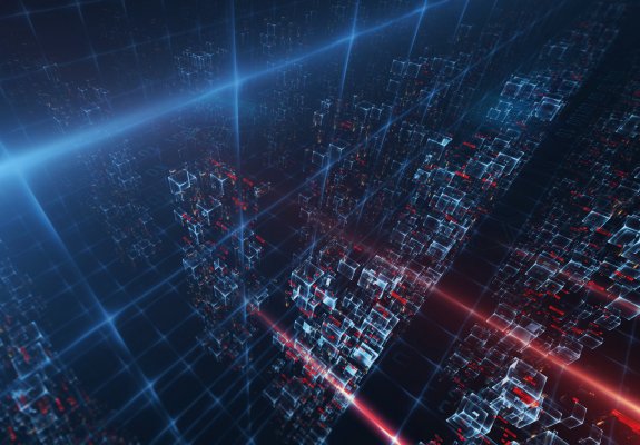 Image of a virtual data centre processing data